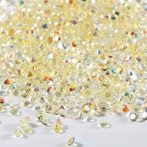 TEMU 3mm 수지 투명 눈부신 컬러 AB 스몰 워터 드릴 베어 드릴팁 바텀 워터 드릴 DIY 네일 연장용