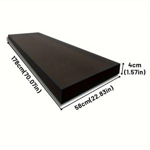 TEMU 검정색 두꺼운 고밀도 폼 패드 1개 - 의자 쿠션 및 소파 시트용 순수 스펀지 쿠션 교체용, DIY 홈 데코 공예, 가구 수리 및 야외 가구 교체 패드용 내구성 있는 폴리에스터 소재, 다다미 매트, 기숙사 매트리스