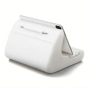 TEMU 1개, 태블릿 스탠드 쿠션 홀더 - 홀더와 포켓 노트북 스탠드가 있는 침대용 태블릿 소프트 패드