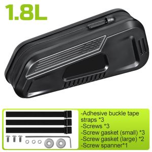 TEMU 나사와 테이프 포함 1.8L 자전거 튜브백, MTB 로드 및 그래블 바이크용 TPU 사이클링 프레임백, 자전거 탑튜브백, 휴대용 수납 자전거가방 사이클링 장비