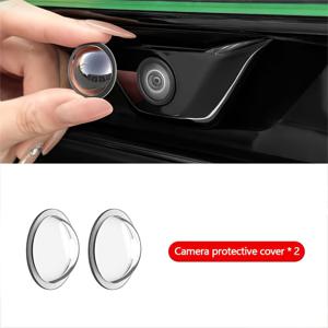TEMU 2부형 차량용 카메라 보호 케이스. 먼지 및 물로부터 차량용 후방 이미지 카메라를 보호하며 여름철에도 렌즈의 모양을 유지하는 디자인입니다.