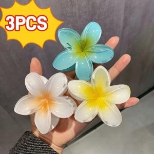 TEMU 빨강, 노랑, 파랑의 상어 모양의 부드러운 꽃 모양 헤어 클립 3개 세트입니다. 이 달콤한 꽃무늬 헤어 장식은 가볍고 두피를 당기지 않으면서도 안전하게 고정됩니다.
