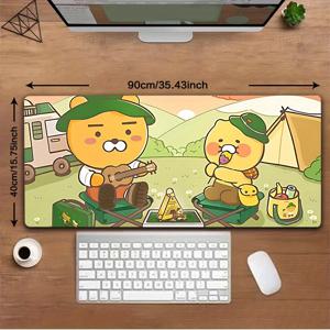 TEMU 카카오프렌즈 라이언 게이밍 마우스 패드 - 미끄럼 방지 고무 받침대, 세탁 가능, 사무실, 학교 및 가정 장식에 적합, 데스크 매트, 팬 및 친구를 위한 훌륭한 선물 (1개입)