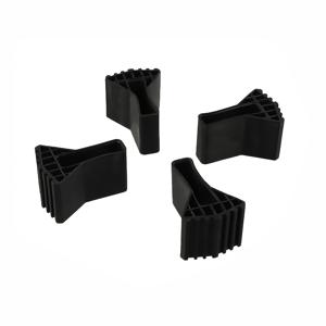 TEMU 4개 세트 헤비듀티 미끄럼방지 고무 사다리 발 - 확장 사다리용 범용 교체 안전 그립 캡, 내구성 강한 가정 및 산업용, 블랙, 사다리 안전 액세서리, 텍스처 그립 표면, 안전한 고정 디자인