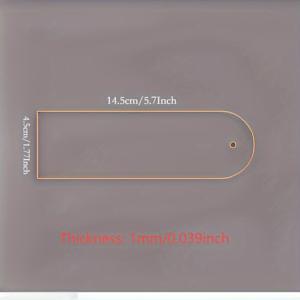 TEMU 2D 투명 북마크 라벨 40개 - 공예, 웨딩 장식, 키체인, 스크랩북에 적합한 투명 보호 북마크 - 개인 또는 상업용으로 이상적인 내구성 플라스틱 북마크, 책, 노트북