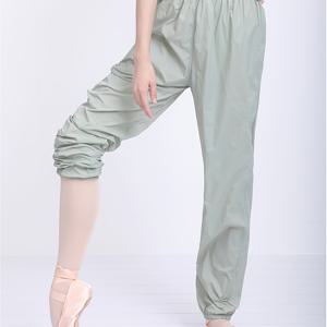 TEMU WDK011 댄스 팬츠, 발레 워밍업 팬츠, 루즈핏 연습복 팬츠, 얇고 부드러운 사우나 스웨트 팬츠, 성인 여성용 보ディシェイ핑 체조 긴 바지