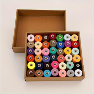 TEMU 홈 DIY 컬러 실 재봉틀 실 세트 42 스풀 핸드 소잉 실 세트 1000 야드 폴리에스터 402 재봉실