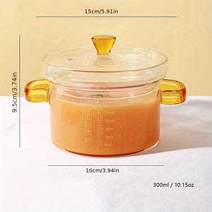 TEMU 소형 유리 스튜 냄비 1개, 고품질 보로실리케이트 내열 유리로 제작되었습니다. 조리 도구 세트에는 측정 눈금이 새겨진 유리 그릇, 계란 삶기용 눈금이 새겨진 소형 찜 냄비, 스튜 컵, 뚜껑이 있는 소형 유리 스튜 냄비가 포함되어 있습니다. 150ml, 300ml, 450ml (소형, 중형, 대형)의 세 가지 용량으로 제공됩니다.