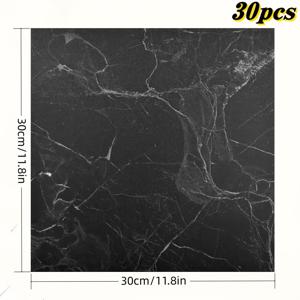 TEMU 15/30개 무광택 자가 점착 비닐 바닥 스티커, 벽 스티커, PVC 바닥 스티커, 간편한 떼어내고 붙이는 방식, 거실, 주방, 욕실, 화장실에 적합, 미끄럼 방지 바닥 스티커, 방수 벽 스티커 (11.8In × 11.8In)