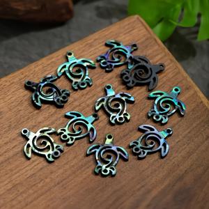 TEMU 10개 세트 거북이 모양 장식품, DIY 액세서리 제작용