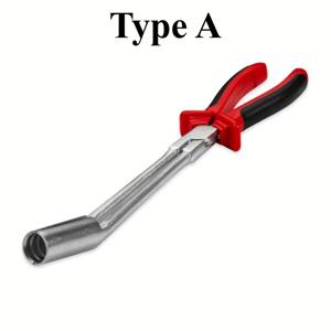 TEMU 스테인리스 스틸 스파크 플러그 와이어 분해 펜치 - 자동차 유지보수용 고압 실린더 케이블 도구, 내구성 있는 금속 자동 스파크 플러그 와이어 긴 손잡이 분해 플라이어 - 빨강 및 검정색 고전압 케이블 클램프 도구, 수리 편의