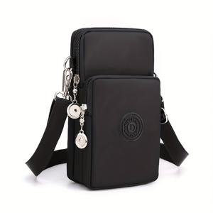 TEMU 여성용 크로스바디 백, 신상 스타일 폰백, 소형 크로스백, 옥스포드 원단 폰 파우치, 세로 미니 코인 파우치, 손목가방