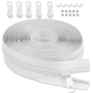 TEMU 4야드 #3 연속 지퍼 롤, 바지, 청바지, 스커트, 애완동물 옷, 핸드백, 쿠션, 베갯잇, 공예용 컬러 나일론 지퍼 테이프