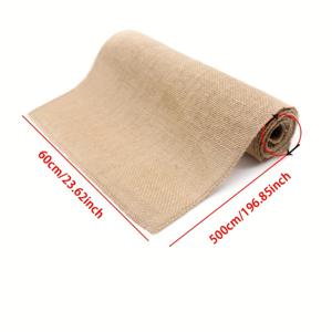 TEMU 1롤 60cm X 500cm/23.62인치 X 196.85인치 실내/실외용 차양 파라솔 - 베이지 프라이バシー 커튼, 파티오, 발코니 및 행사용 사전 재단된 행잉 태피스트리 - 기계 세탁 가능한 파티 및 가정 장식용 패브릭, 내추럴한 미학, 내구성 있는 직조 다기능 드레이프, 추천, 재봉용 미터당 패브릭