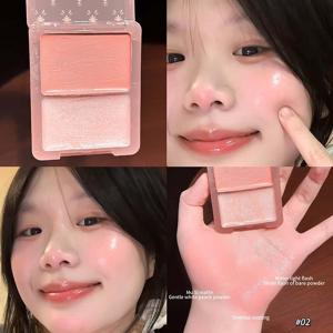 TEMU 더블 물광 블러셔 볼터치 리퀴드 블러셔 여성 볼터치 틴트 아이섀도우