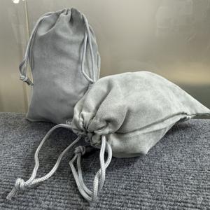 TEMU 2개 세트 드로스트링 벨벳 수납 가방, 부드럽고 스크래치 방지 기능, 카메라 렌즈 및 헤드폰 보관에 적합, 여행에 완벽