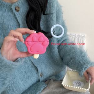 TEMU 크리에이티브 장미빨간색 발바닥 아이스바 이어폰 케이스, 애플 에어팟 4 무선 블루투스 이어폰 커버용, 에어팟 프로 2세대 케이스, 에어팟 3 만화 캐릭터 케이스, 에어팟 1/2세대/프로 3세대 보호 커버