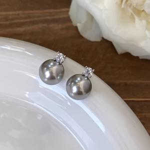 TEMU 빈티지 감성의 세련된 모조 진주 삼각형 귀걸이 클립, 귀걸이 구멍 없이 착용 가능