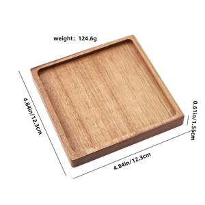 TEMU 나무로 제작된 이 다용도 트레이는 차와 간식 서빙에 이상적입니다. 견고한 나무 디자인으로 주방 및 식당 모두에서 사용하기에 적합합니다.