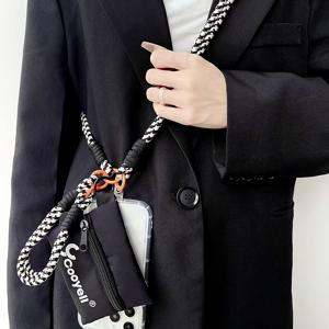 TEMU 3개 세트 롱 로프 + 숏 로프 + 스퀘어 백 폰 랜야드 내구성 강한 안티폴 휴대폰 케이스 선물, 베프 또는 커플을 위한 창의적인 아이템