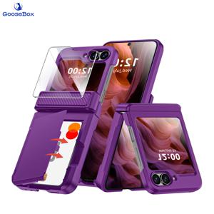 TEMU 휴대폰 케이스 - 삼성 갤럭시 Z 플립 6용 2025년 업그레이드 제품입니다. 2-3개의 카드 슬롯과 내장형 스크린 보호 필름이 있는 3-in-1 지갑 케이스로 구성되어 있습니다. 부활절, 개학, 어버이날, 졸업식과 같은 특별한 날에 이상적인 선물입니다.