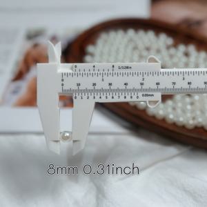 TEMU 모조 진주 원형 비즈 5mm, 6mm, 7mm, 8mm, 10mm, 12mm, 100g; 불규칙 비즈 5x7mm, 베이지 장식 비즈, 주얼리 제작에 적합, 폰 체인, 가방 체인 및 S형 목걸이 제작에 이상적인 홀 비즈