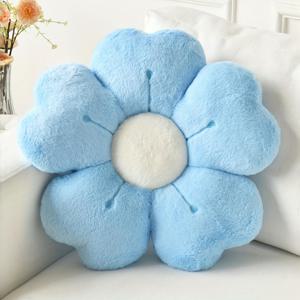 TEMU 다양한 5가지 컬러 | 데일리 컴포트 소프트 데이지 플러시 스로우 베개 - 포근한 화이트 & 핑크 플로럴 장식 쿠션, 푹신한 꽃잎, 침대와 소파에 이상적, 장식용 베개, 홈 데코, 발렌타인데이 선물로 완벽