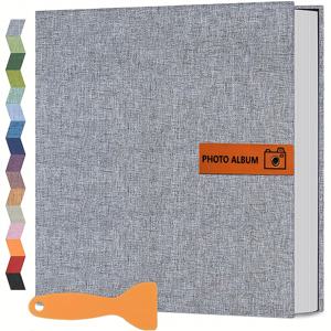 TEMU 4x6 5x7 8x10 사진용 셀프 접착 스크랩북 앨범 DIY 포토 북 키트, 생일 선물 여성 엄마 결혼식 가족 여행용 1개