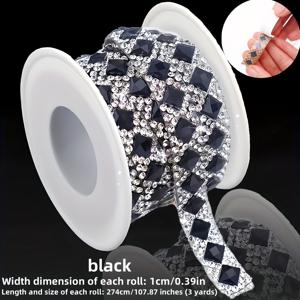 TEMU 3야드 자체 접착 스티커, 의류, 신발, 모자 장식 액세서리, 네일 아트, 글리터 스티커, 휴일 파티 장식, 결혼식 장식, 고광택 인레이 액세서리, 핸드메이드 소품 재료