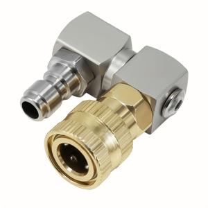 TEMU 고압 세척 물총 360도 퀵 커넥터, 다각도 변환 데드 코너 유니버설 조인트, 가정용 차량 강력 세척 부속품, 고압 물 파이프 커넥터