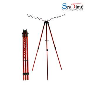 TEMU 씨타임 서프스탠드 2단 원투 삼각 받침대 로드 거치대