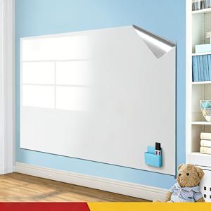 TEMU 지울 수 있는 화이트보드 벽지 1롤 - PP 재질의 자체 접착식 칠판, 재사용 가능, 필기 도구 포함, 사무실, 가정 또는 교실 장식에 적합, 사무실 벽 장식, 학용품, 신학기 필수품