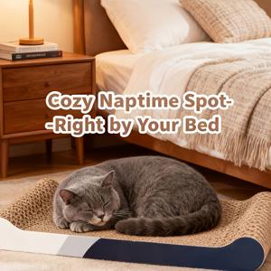 TEMU 특대형 고양이 스크래쳐 1개, 새끼고양이와 성묘 모두에게 적합, 발톱 갈기 및 장난기 있는 상호작용용