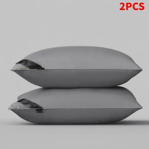 TEMU 별점 호텔급 품질 베개 3개/2개 세트 - 깊은 수면 목 지지, 일년 내내 떨어지지 않는 높은 베개솜, 저자극성 폴리에스터 섬유 커버, 세탁기 사용 가능