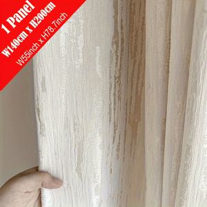 TEMU 1개 프렌치 스타일 라이트 럭셔리 우드 그레인 글리터 자카드 커튼, 70% 두꺼운 셔닐 커튼, 거실, 침실, 서재용