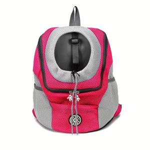 TEMU 편안한 여행을 위한 조절 가능한 스트랩이 있는 앞면 팩으로 통기성이 좋은 개 캐리어 백팩