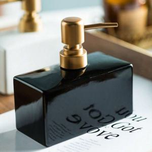 TEMU 1개 400ml 세라믹 비누 디스펜서 병 - 모던 솔리드 컬러 푸시-펌프 디자인, PVC 프리 & 고품질 샴푸, 샤워 젤, 로션, 손세제용, 욕실, 주방, 호텔 및 홈 데코, 우아한 액세서리, 부드러운 질감