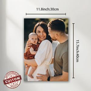 TEMU 2D 플랫, 2D 플랫, 맞춤형 액자 캔버스 포스터, 개인 맞춤 커플 또는 가족 사진, 휴일 선물, 그리고 가장 소중한 추억을 공유하는 데 적합합니다. 벽화 및 홈 오피스 장식에 이상적입니다.