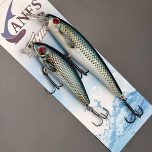 TEMU 2개 세트 ANFS 싱킹 미노우 낚시 루어 - 3개의 트레블 후크가 있는 리얼리스틱 미노우 디자인, 헤비듀티 구조, 담수 및 해수 호환 가능 - 베이스, 파이크, 송어, 퍼치, 송어에 이상적 - 낚시꾼을 위한 완벽한 선물 (아버지의 날, 크리스마스, 생일) - ANFS 브랜드, 낚시 필수품, 생동감 넘치는 루어 디자인, 고품질 후크