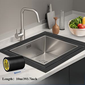 TEMU 10미터 길이, 80mm 폭의 테이프 롤. 주방의 방수, 누수 방지 및 방풍에 설계되었습니다. 벽 보수, 창문 가리개, 싱크대 및 변기 주변의 밀봉에 사용할 수 있습니다. 화이트 색상으로 제공됩니다.