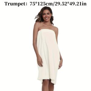 TEMU 1개 부드럽고 휴대가 편리한 초소형 사이즈 조절 가능 미끄럼 방지 목욕 타월 타월 목욕 스커트, 높은 흡수력 빠른 건조 샤워 타월, 내구성 좋은 타월, 다양한 스타일 및 색상 옵션, 사우나 스커트, 스파 스커트, 가벼운 디자인 휴대용 목욕 타월