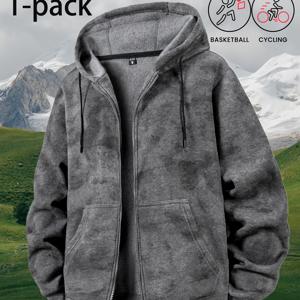 TEMU 스타일리시한 남성용 タイダイ 지퍼 칼라 후드티: 스트리트 스타일과 추운 날씨를 위한 완벽한 선택