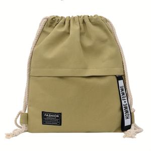 TEMU 드로스트링 백팩, 패셔너블한 학교 및 헬스장용 드로스트링 가방, 캐주얼 로프 백팩, 십대 및 여성을 위한 학교 배낭, 백팩/내구성 있는 소재/조절식 및 심플/보관이 용이함