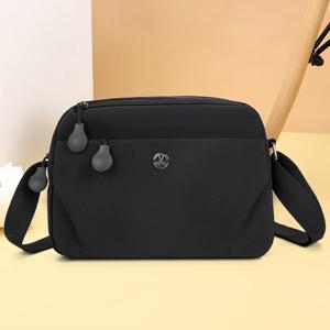 TEMU 여성용 경량 크로스바디 백, 원숄더 디자인, 다층 구조, 지퍼 잠금, 조절 가능한 숄더 스트랩, 어반 스타일, 통근에 적합, 패션 웨이스트 백, 대용량 숄더백