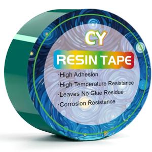TEMU 에폭시 수지 테이프, 에폭시 릴리스 테이프, 테이프, 레진 테이프, 캐스팅용 에폭시 릴리스 테이프, 리버 테이블 DIY 프로젝트, 주얼리 펜던트 제작 및 금속 프레임용, 수지 수공예품, 고내열성 에폭시 수지 테이프, 간편함, 크리스마스 및 새해 선물 제작용, 매끄러운 표면, 고온 절연, 간편한 세척 및 제거, 공예 애호가를 위한 훌륭한 선택