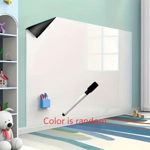 TEMU 접착식 자체 접착 화이트보드, 벽에 손상 없이 제거 가능한 탈부착 화이트보드 벽 스티커; 가정용 필기판/사무실 교육용 칠판/벽 결점 커버용 벽 장식 화이트보드 벽지, , 강의 용도