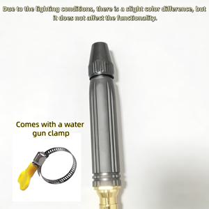 TEMU 2026년형 신형 2배 강력 고압 차량 워셔 건 - 휴대용 고압 물총, 내구성 플라스틱 바디, 조절 가능한 정원 호스 노즐, 차량 강력 청소 도구 | 다기능 스프레이, 인체공학적 핸들 메탈 커넥터