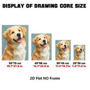 TEMU 맞춤형 반려동물 초상화 - 수제 수채화 사진 캔버스 프린트, 고양이 & 강아지 추모 선물용, 반려동물 상실 위로 선물, 나만의 사진으로 꾸미는 맞춤 사진 포스터