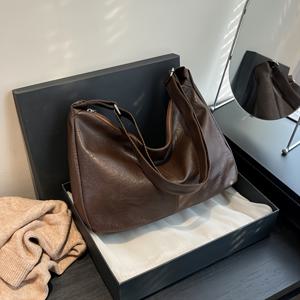 TEMU 여성용 대용량 토트백 크로스바디 백 - 우아한 골드 하드웨어, 지퍼 잠금, 안감, 골드 하드웨어, 편안한 숄더 스트랩, 커피 브라운 및 블랙, 업무, 여행, 일상 사용에 다용도 - 내구성이 뛰어나고 세척이 용이한 토트백