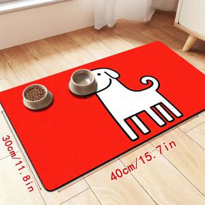 TEMU 강아지 급식 매트, 귀여운 발자국 디자인, 대형 사이즈와 두꺼운 내구성. 폴리에스터 소재로 쉽게 세척 가능. 사계절 내내 사용 가능한 다용도 펫 액세서리, 실내외 모두 적합. 다양한 인테리어 스타일과 어울림. 사료와 물그릇 수납 가능. 반려동물을 위한 완벽한 선물. 고양이 급식 매트 및 바닥 매트로도 활용 가능